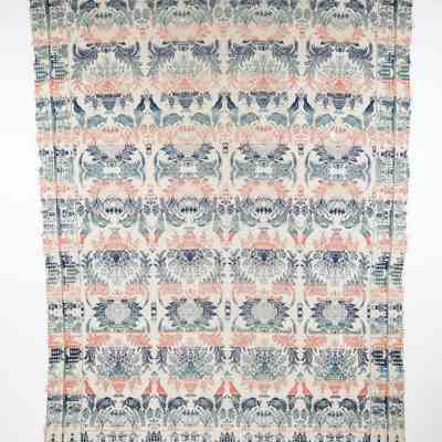 Coverlet, tied beiderwand
