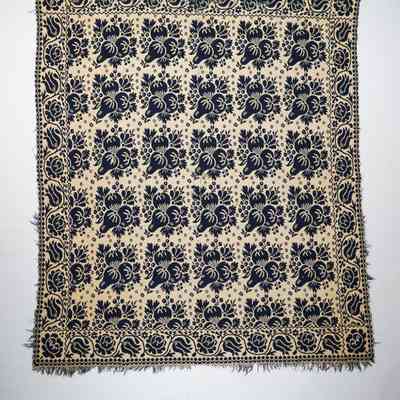 Ohio coverlet; doublecloth