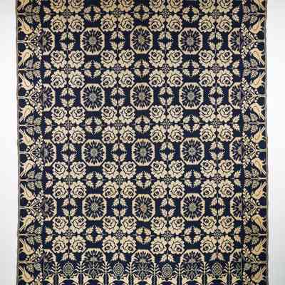 Ohio coverlet, doubleweave