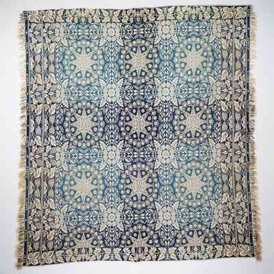 Ohio coverlet; doublecloth; 1849