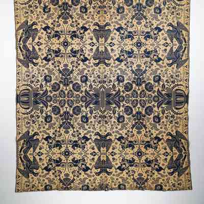 Ohio coverlet by William Lunn (attr.), doubleweave, 1841