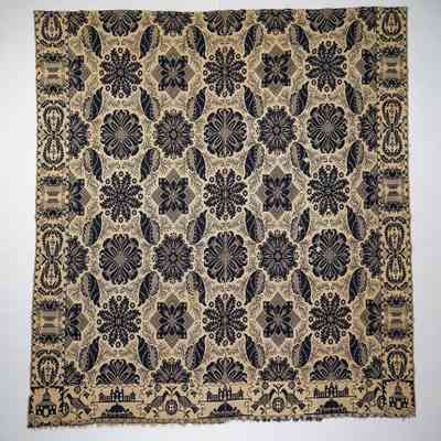 Indiana coverlet; doublecloth; Craig 1849