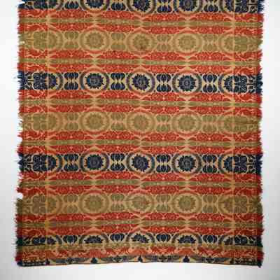 Coverlet, tied beiderwand