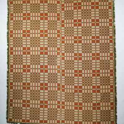 Geometric coverlet; overshot
