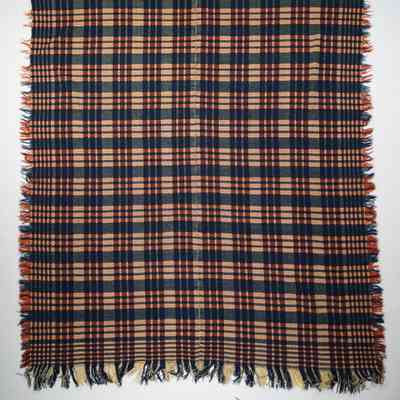Geometric coverlet; point twill