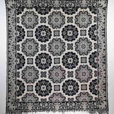Indiana coverlet by Thomas Cranston (attr.), doubleweave