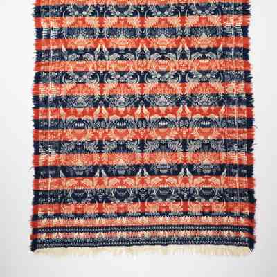 Ohio coverlet; tied half doublecloth