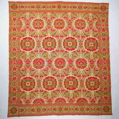 New York coverlet, half doublecloth
