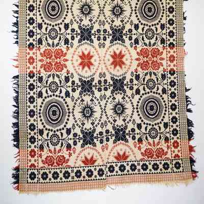 Ohio coverlet; doublecloth