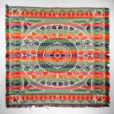 Pennsylvania crib coverlet att. to Henry Stager, beiderwand