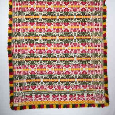 Pennsylvania coverlet; starwork; Jacob Mosher Hausman 1846