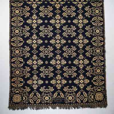 New Jersey coverlet; doublecloth; 1835