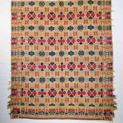 Ohio coverlet; tied half doublecloth