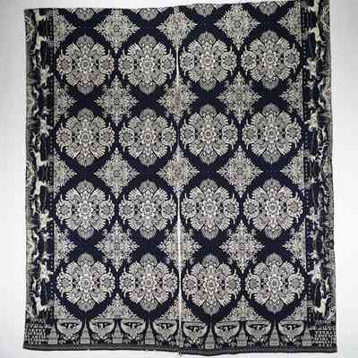 New York coverlet by Archibald Davidson, 1838, doubleweave