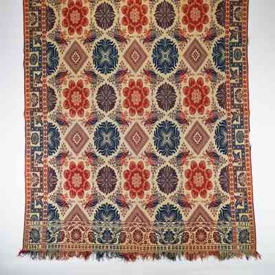 Indiana coverlet by LaTourette family, 1862, doubleweave