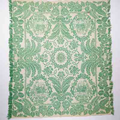 Coverlet; Damask