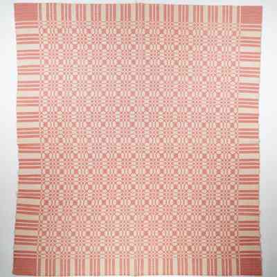 Geometric coverlet, overshot