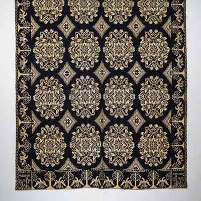 Pennsylvania coverlet; doublecloth; John Stiff 1842