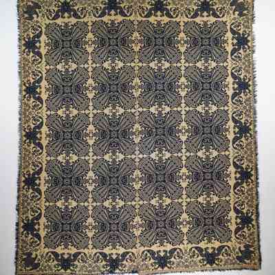 Indiana coverlet by Thomas Cranston (attr.), doubleweave