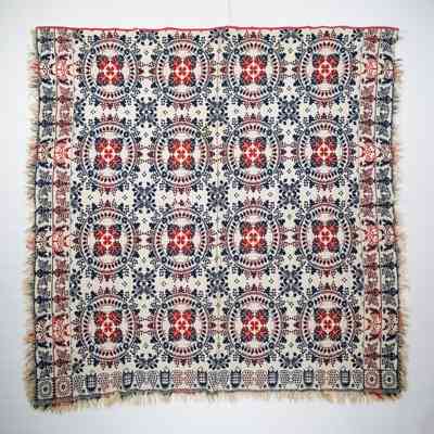 Ohio coverlet; doublecloth
