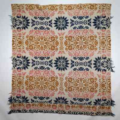 Coverlet, tied beiderwand