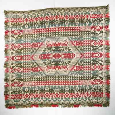 Pennsylvania coverlet by Philip Schum, doubleweave
