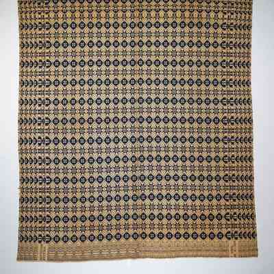 New York coverlet; doublecloth; Mott mill 1824