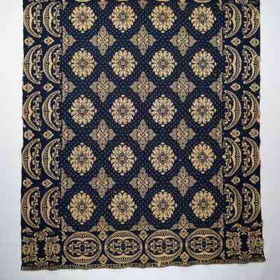 New York coverlet; doublecloth; 1834