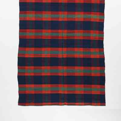 Geometric coverlet, twill