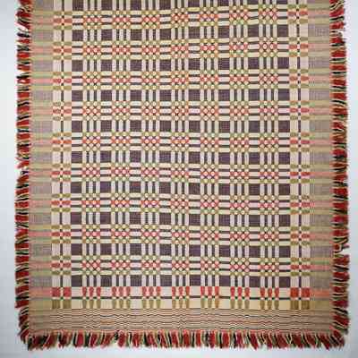 Geometric coverlet; overshot