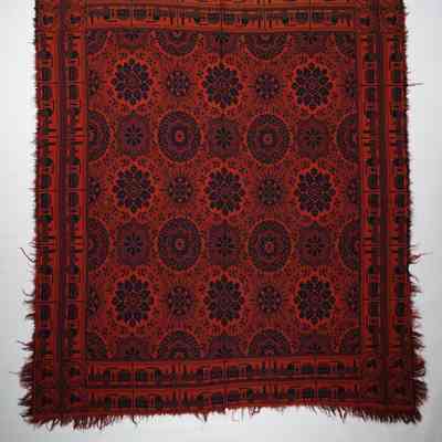 Pennsylvania coverlet; doublecloth; c. 1857