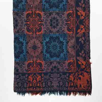 Indiana coverlet by Thomas Cranston (attr.), doubleweave