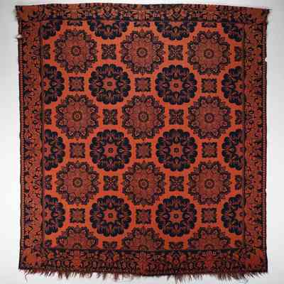 Indiana coverlet by Thomas Cranston (attr.), doubleweave