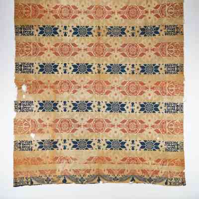 Coverlet, tied beiderwand