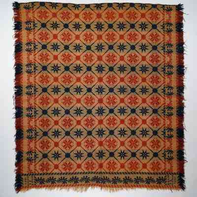 Pennsylvania coverlet; H. Fess 1852