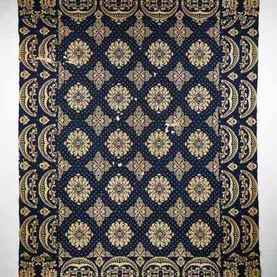 New York coverlet, by S. Verplane (attr.) for Harriet Irish, 1831, doubleweave