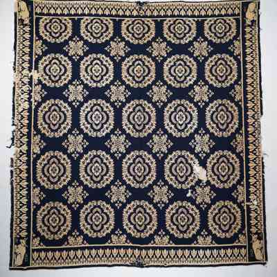 New York Coverlet; doublecloth; 1823