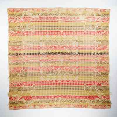 Coverlet, tied beiderwand