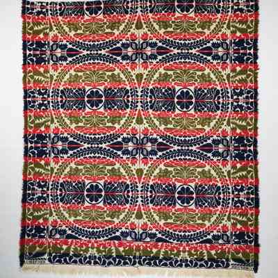 Ohio coverlet; tied half doublecloth