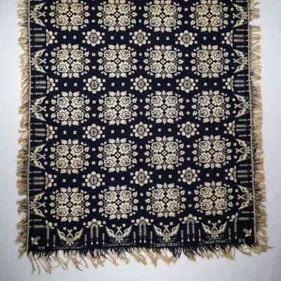 Coverlet; doublecloth; 1831