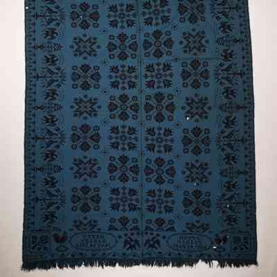 New Jersey coverlet; doublecloth; 1834