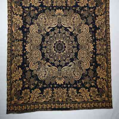 New York coverlet; doublecloth; 1842