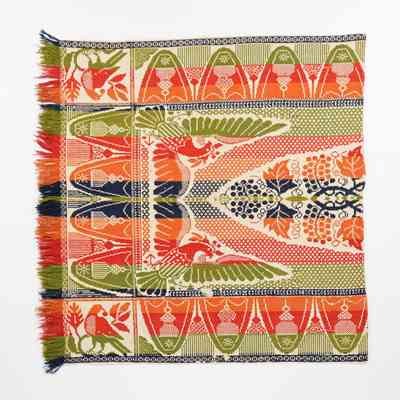 Pennsylvania crib coverlet att. to Henry Stager, beiderwand
