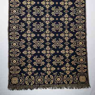 New Jersey coverlet; doublecloth; 1835