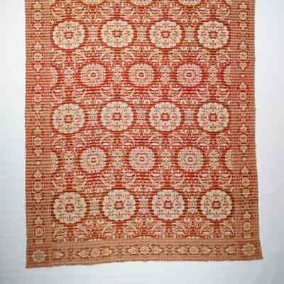 New York coverlet; half doublecloth