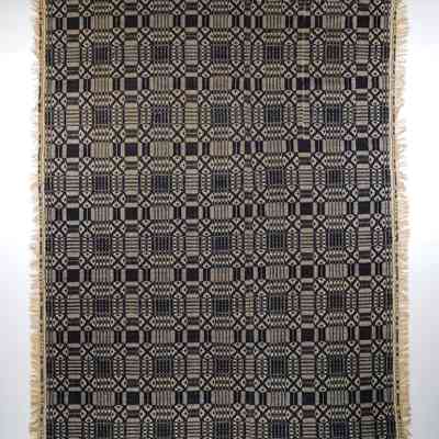 Geometric coverlet, summer winter