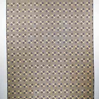 Geometric coverlet, overshot