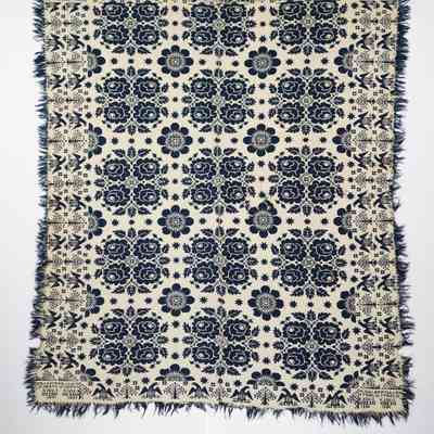 Ohio coverlet; doublecloth; William Stroud 1836