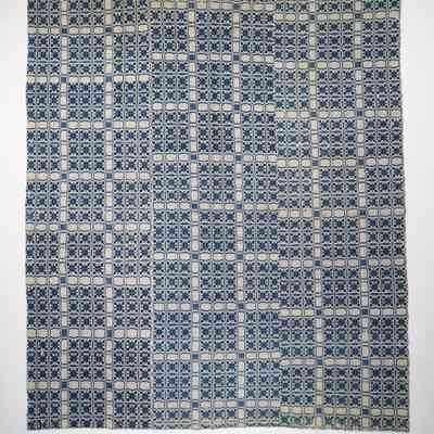 Geometric coverlet; overshot