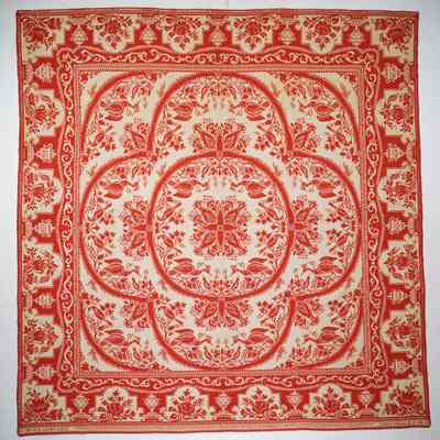 Coverlet; half doublecloth